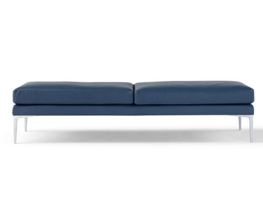 SEGNO - Upholstered leather bench by Amura