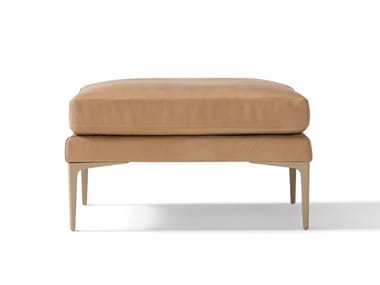 SEGNO - Leather footstool  by Amura