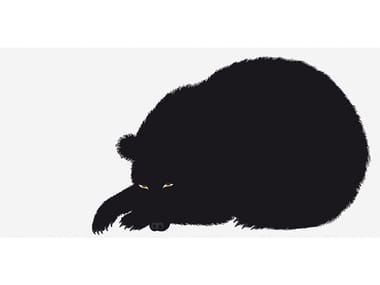 SEI, L'ORSO - 3 colours screenprinted on dropjet paper by Danese Milano