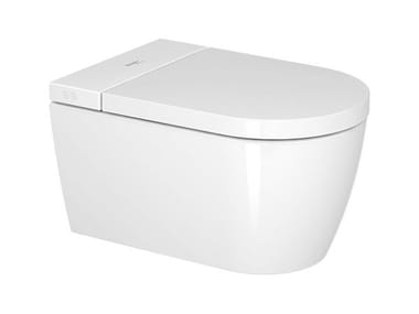 SENSOWASH® STARCK F LITE - Wall-hung ceramic toilet with electronic seat by Duravit