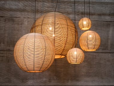 SANGHA - LED rattan pendant lamp by Dark