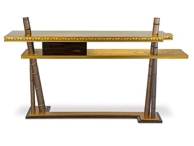 SIAM - Rectangular brass console table by Sicis