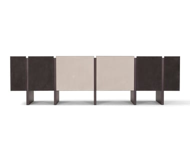 SISTEMA PARERE 2 - Wooden sideboard with doors by Amura