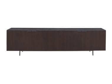 SELVANS - Walnut sideboard with doors by Ligne Roset