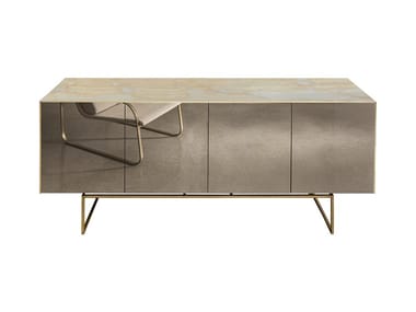 MAGDA - Sideboard with doors with mirrored door by Sovet Italia