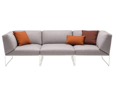 SIESTA OUTDOOR SF4750/ 51 / 55 / 54 - Sled base modular fabric sofa by Andreu World