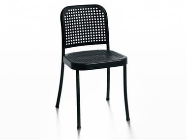 SILVER - Stackable aluminium chair by DE PADOVA