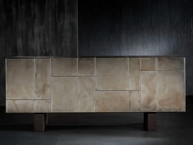 SLIM SIDE HIGH - Metal sideboard with doors by Henge