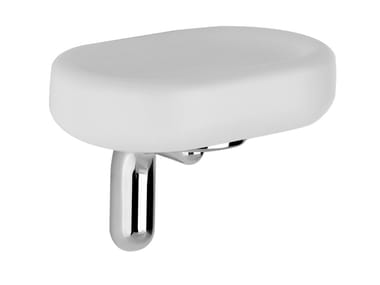 GOCCIA - Wall-mounted porcelain stoneware soap dish by Gessi