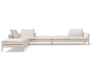 LEONARD - Corner sectional fabric sofa  by Amura