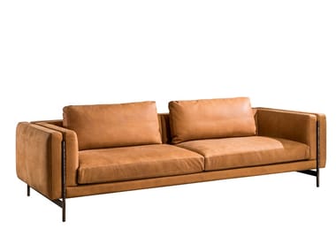 SHANGHAI - Sectional leather sofa by Cantori