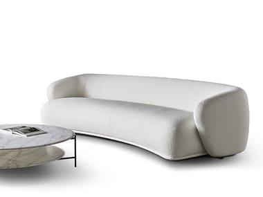 REN? - Curved fabric sofa by Meridiani