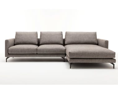 ROLF BENZ 333 JOLA - Sectional fabric sofa with chaise longue by Rolf Benz