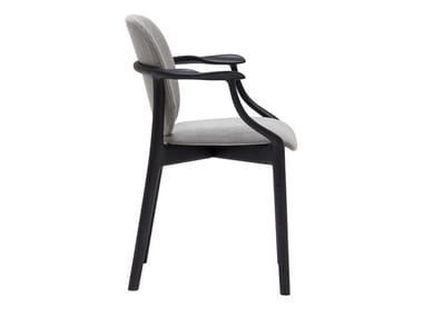 SOLO CHAIR SO3021 - Stackable solid wood chair by Andreu World