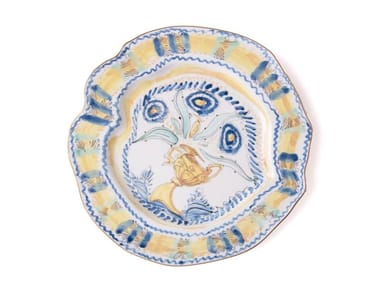 SPANISH YELLOW - Porcelain dinner plate (Request Info)