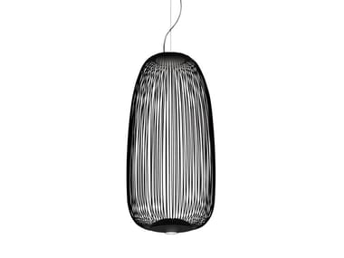 SPOKES 1 - LED epoxy paint steel pendant lamp by Foscarini