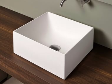 STRATOS - Countertop square Flumood® washbasin by Antonio Lupi Design