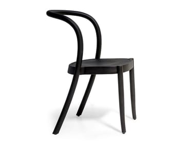 ST.MARK - Stackable aluminium and wood chair by Moroso