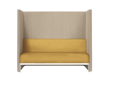 STAND BY LC - High-back fabric sofa by Frezza