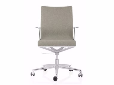 STICK CHAIR ATK 4-5 STAR BASE - Swivel fabric office chair with armrests with 5-Spoke base by Icf