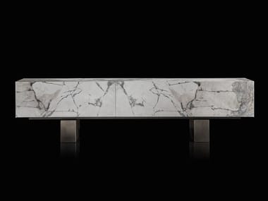 SLIM SIDE - Stone sideboard with flap doors by Henge