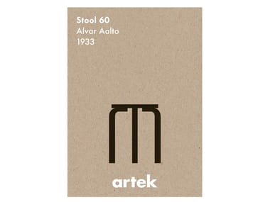 STOOL 60 POSTER - Paper Print on paper by Artek