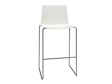 FLEX OUTDOOR BQ1328 - Sled base Polymer barstool by Andreu World