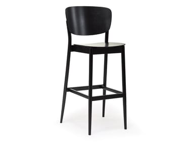 VALENCIA 311 383 - High wooden stool by TON