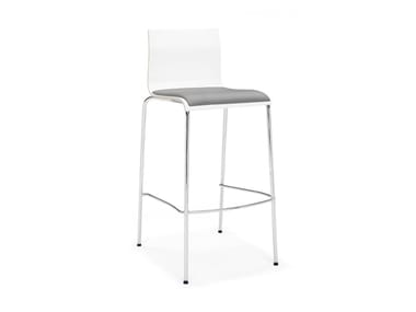 NOA BARSTOOL - Melamine barstool with footrest by Casala