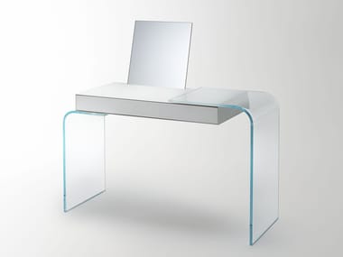 STRATA - Crystal writing desk / dressing table by Glas Italia