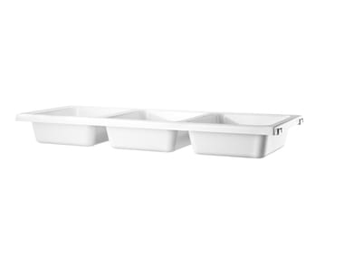 STRING® SYSTEM BOWL SHELF - ABS storage box by String Furniture