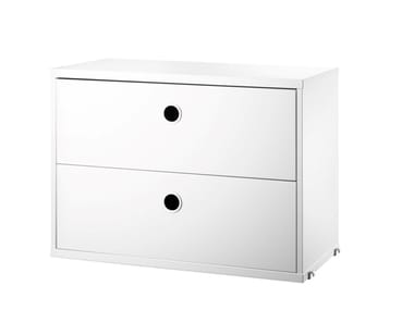 STRING® SYSTEM CHEST OF DRAWERS - Sectional MDF chest of drawers by String Furniture