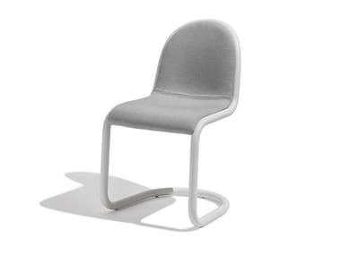 STRONG - Sled base steel chair with integrated cushion by Desalto