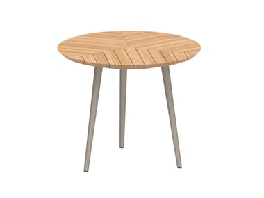 STYLETTO - Round teak garden table by Royal Botania