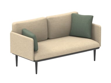 STYLETTO LOUNGE - Sectional 2 seater fabric garden sofa by Royal Botania