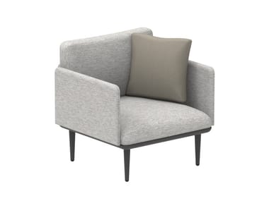 STYLETTO LOUNGE - Sectional fabric garden armchair with armrests by Royal Botania