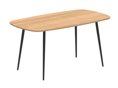 STYLETTO - Rectangular wooden high table by Royal Botania