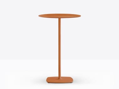 STYLUS 5404 - Round steel contract table by Pedrali