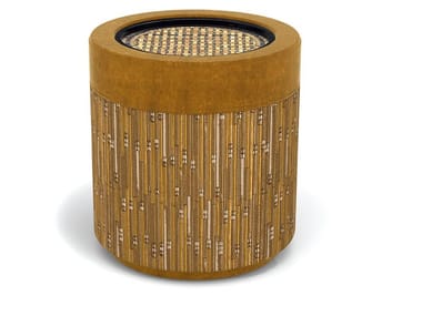 SULTAN - Round solid wood side table by Sicis