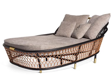 FARNESE - Rattan sun lounger by Visionnaire