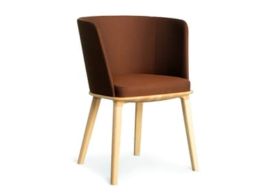 SUNDAY 02 - Fabric chair with armrests by Very Wood