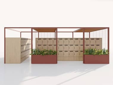 SUPPORT LOCKERS - Office storage unit with lock by Kettal