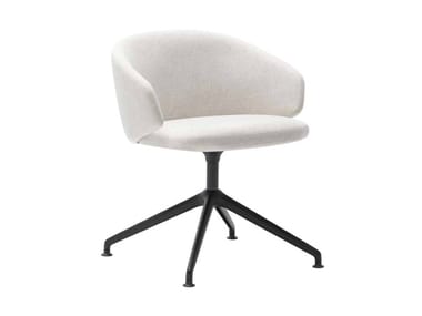 BINAR 60 - Swivel trestle-based fabric office chair by Inclass
