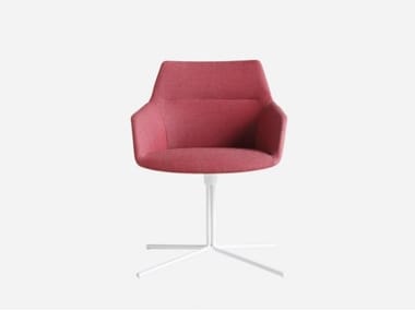 DUNAS XS - Swivel fabric office chair with armrests by Inclass