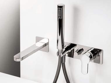 TAB - Wall-mounted bathtub set with hand shower by Ritmonio