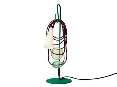 FILO - LED table lamp made of blown glass and porcelain by Foscarini