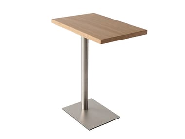 BRICKS - Steel and wood side table by Casala