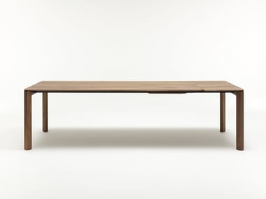 ROLF BENZ 957 - Extending rectangular wooden table by Rolf Benz