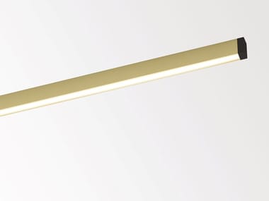 TAGLINE ON - Ceiling mounted aluminium linear lighting profile for LED modules by Delta Light