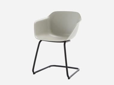 TAIA - Cantilever polypropylene chair with armrests by Inclass